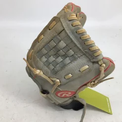 Used Rawlings SCSB100P SURE CATCH 10 IN SB GLOVE RH Throw Fastpitch Gloves Grey And Pink 10
