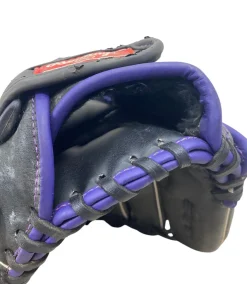 Used Rawlings STORM ST12DSPUR LH Throw Fastpitch Gloves Black 12