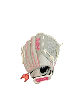Used Rawlings SURECATCH RH Throw Fastpitch Gloves Grey 10 1/2"