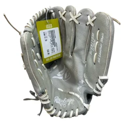 Used Rawlings SURE CATCH SCSB110M RH Throw Fastpitch Gloves Grey 11