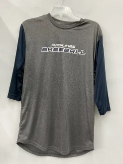 Used Rawlings WARM UP/PRACTICE SHIRT BB/SB Jersey Navy Blue And Grey MD