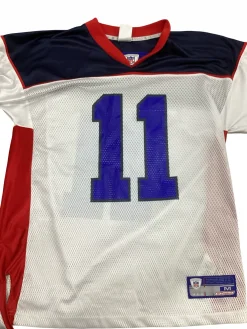 Used Reebok DREW BLEDSOE BILLS JERSEY FB Top Adult White MD