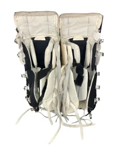 Used Reebok Hockey GOALIE LEG PADS Goalie Leg Pads Senior Black 33"