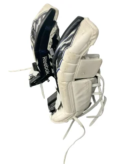Used Reebok Hockey GOALIE LEG PADS Goalie Leg Pads Senior Black 33