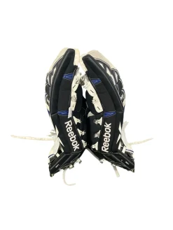 Used Reebok Hockey GOALIE LEG PADS Goalie Leg Pads Senior Black 33