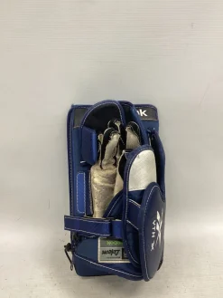 Used Reebok 7K BLOCKER Youth Goalie Blocker Navy Blue