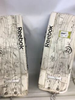 Used Reebok 18K 30+1 Goalie Leg Pads Inter White 30"