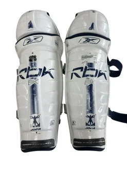 Used Reebok 8K Senior Shin Guards White 17"