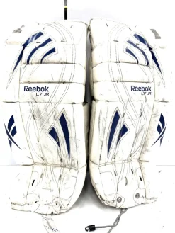 Used Reebok L7 YT Goalie Leg Pads Youth White 26