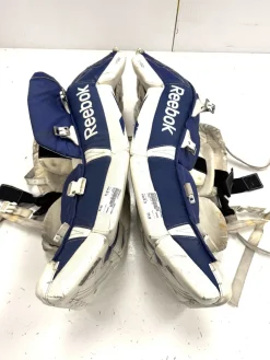 Used Reebok L7 YT Goalie Leg Pads Youth White 26