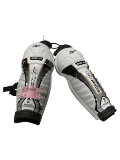 Used Reebok SC87 Youth Shin Guards White 9"