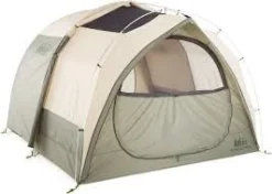 Used REI KINGDOM 4 Multi-person & Family Tent Green Family