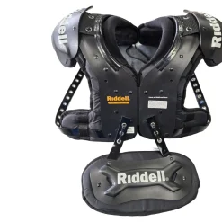 Used Riddell BLAZE PADS YOUTH LG FB Shoulder Pads Black LG