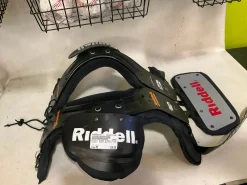 Used Riddell BLAZE W/BACK PLATE FB Shoulder Pads Black MD