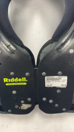 Used Riddell FB Shoulder Pads Black LG
