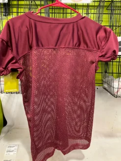 Used Riddell PRACTICE JERSEY YM FB Top Youth Maroon MD