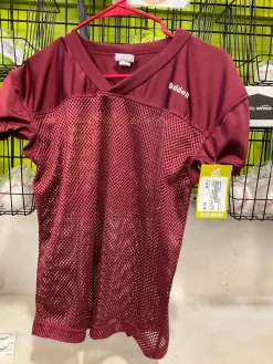 Used Riddell PRACTICE JERSEY YM FB Top Youth Maroon MD