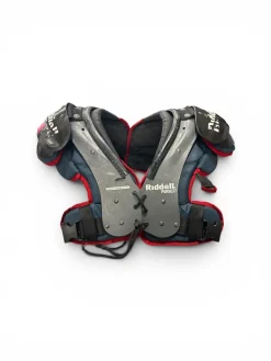 Used Riddell PURSUIT YOUTH FB Shoulder Pads Grey XL