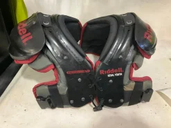 Used Riddell RIVAL FB Shoulder Pads Black Youth