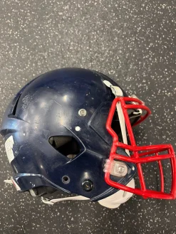 Used Riddell VICTOR HELMET YOUTH 2022 FB Helmet Navy Blue SM
