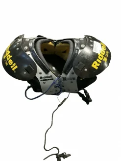 Used Riddell X FORCE FB Shoulder Pads Grey SM