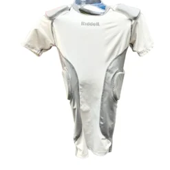 Used Riddell YOUTH PADDED SHIRT FB Top Youth White SM