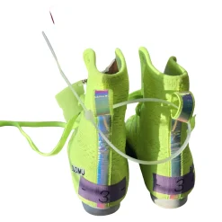 Used Ringside Boxing Shoes Neon Green Junior 03