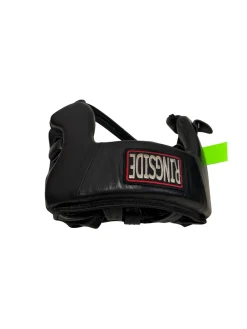 Used Ringside Open Face Leather Boxing Headgear Black SM