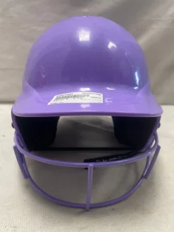 Used RIP-IT 6 - 6 7/8 Batting Helmet w/Mask Purple SM