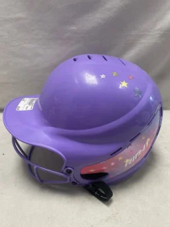 Used RIP-IT 6 - 6 7/8 Batting Helmet w/Mask Purple SM