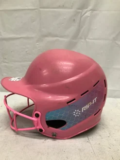 Used RIP-IT PINK Batting Helmet w/Mask Pink SM