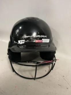 Used RIP-IT VISION CLASSIC Batting Helmet w/Mask Black S/M
