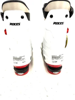 Used Roces AJUSTABLE 225-255 Boys DH Ski Boot White 225 MP - J04.5 - W5.5