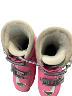 Used Roces IDEA ADJUSTABLE Girls DH Ski Boot Pink 225 MP - J04.5 - W5.5