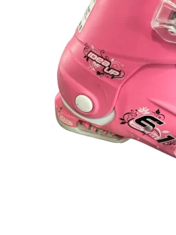 Used Roces IDEA ADJUSTABLE Girls DH Ski Boot Pink 225 MP - J04.5 - W5.5