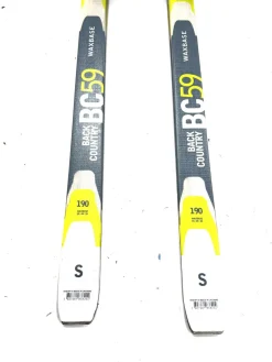 Used Rossignol BC59 W SALOMON SZ 42 BOOTS Womens XC Ski/Binding 190 cm