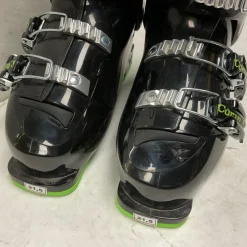 Used Rossignol COMP J3 Boys DH Ski Boot Black And Neon Green 215 MP - J03