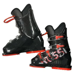Used Rossignol COMP J4 Boys DH Ski Boot Black 225 MP - J04.5 - W5.5