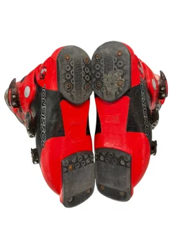 Used Rossignol COMPJ Boys DH Ski Boot Red 215 MP - J03