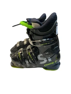 Used Rossignol COMP J SZ 1 Boys DH Ski Boot Black 205 MP - J01