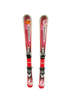 Used Rossignol EDGE Girls DH Ski/Binding Red 100 cm