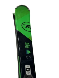 Used Rossignol EXPERIENCE E77 Basalt Green 160 cm Snow Skis w/ Look Xpress Bindings