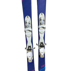 Used Rossignol EXPERIENCE PRO Girls DH Ski/Binding Navy Blue 128 cm