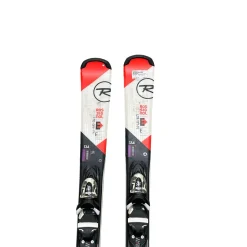 Used Rossignol EXPERIENCE RTL Boys DH Ski/Binding Red 134 cm