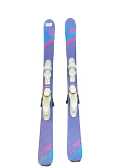 Used Rossignol EXPIERENCE PRO Girls DH Ski/Binding Royal Blue 122 cm