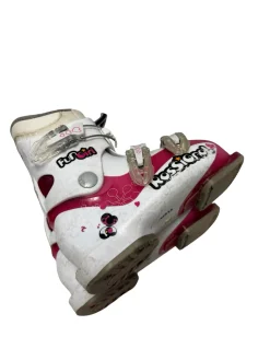 Used Rossignol FUNGIRL Girls Ski Boot Pink And White 205 MP - J01