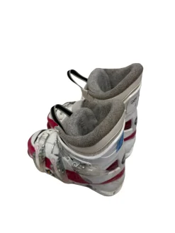 Used Rossignol FUNGIRL Girls Ski Boot Pink And White 205 MP - J01