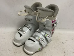 Used Rossignol FUN GIRL Girls DH Ski Boot White And Pink 185 MP - Y12