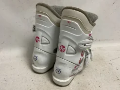 Used Rossignol FUN GIRL Girls DH Ski Boot White And Pink 185 MP - Y12