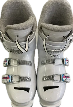 Used Rossignol FUN GIRL Girls DH Ski Boot White 225 MP - J04.5 - W5.5